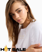 T-Shirt Women White Armani Exchange Camiseta